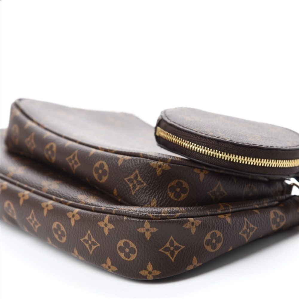 Louis Vuitton monogram Multi Pochette shoulder 3-bag set (no strap) LV coin - Picture 9 of 10